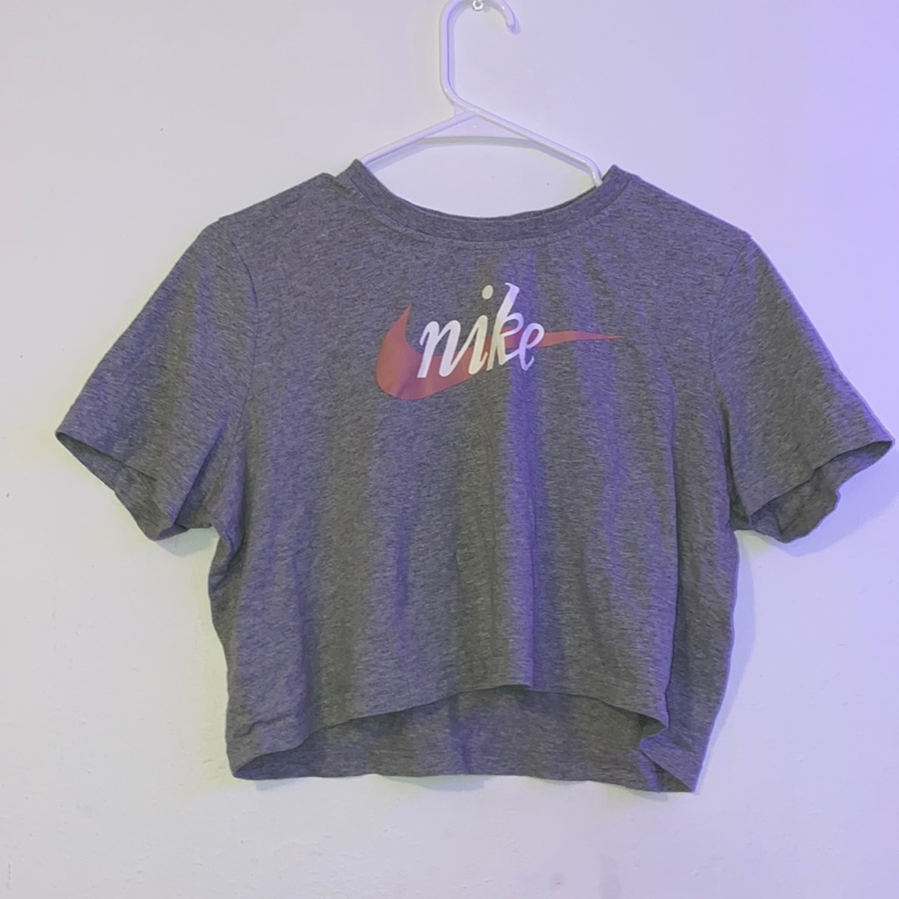 Vintage Grey Nike Crop Top